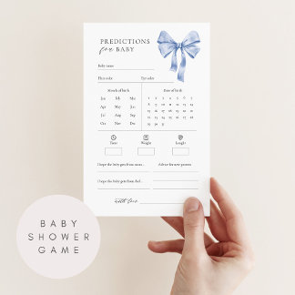 Papier Baby shower de prédictions et conseils pour bébés 