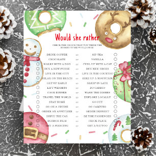 Papier Baby shower des beignets de Noël Voulait-elle plut