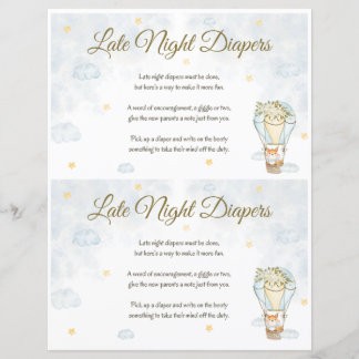 Papier Baby shower des Diapeurs de la nuit