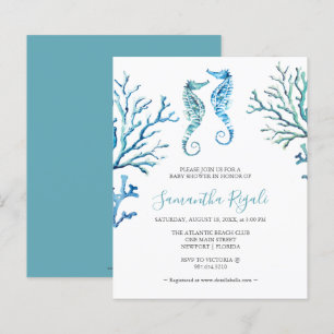Papier Baby shower d'été de l'aquarelle budgétaire