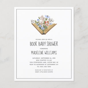 Papier Baby shower du livre budgétaire
