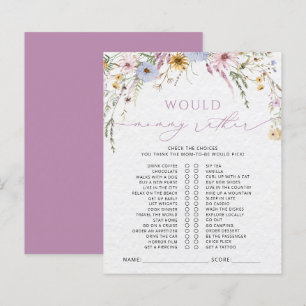 Papier Baby shower fleur sauvage