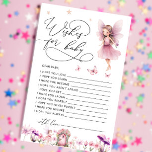 Papier Baby shower fleur sauvage Fairy Wives for Baby Car
