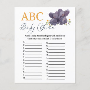 Papier Baby shower Jeu ABC