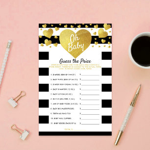 Papier Baby Shower Little Sweetheart Jeu de devinette du