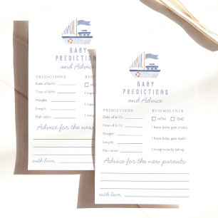 Papier Baby shower nautique Prédictions et conseils