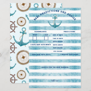 Papier Baby shower nautique Prédictions et conseils