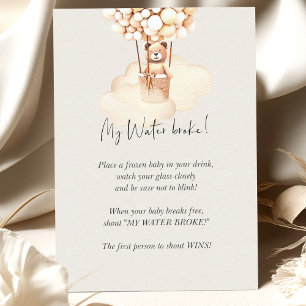 Papier Baby shower Ours Jeu Mon Eau Broke