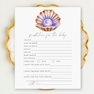 Papier Baby shower perle - Prédictions et conseils pour b