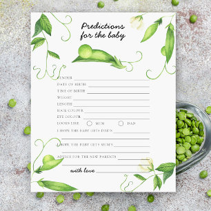 Papier Baby shower petit pois - prédictions et conseils p