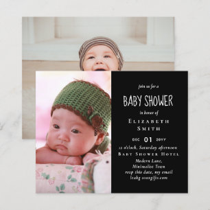 Papier BABY SHOWER photo BUDGET Merci de Faire-part