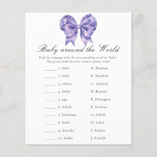Papier Baby shower pois à l'arc - Bébé autour du monde