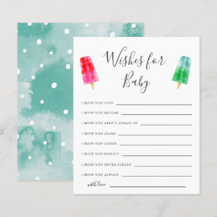 Papier Baby shower Popsicle Wives for Baby Card