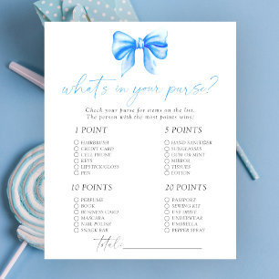 Papier Baby shower ruban bleu - Qu'est-ce que dans votre