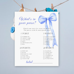 Papier Baby shower ruban bleu - Qu'est-ce que dans votre