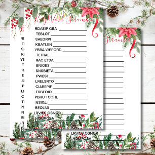 Papier Baby shower Scramble Automne Noël d'hiver