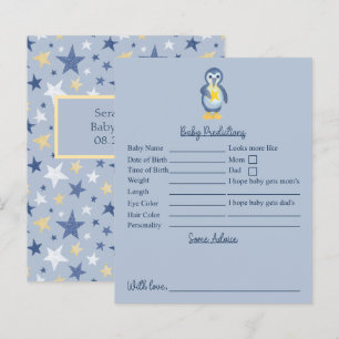 Papier Baby shower Star Penguin Prédictions Et Conseils