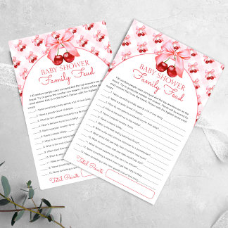 Papier Baby Shower Survey Says Game Card