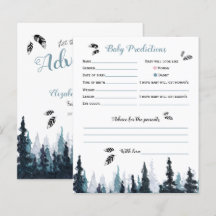 Babyshower baby prédictions thème aventure rustiqu