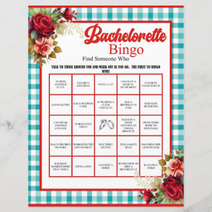 Papier Bachelorette Bleue Classique Jeu de Bingo