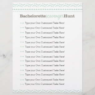 Papier Bachelorette chasse chasse chasse Jeu bleu Tribal