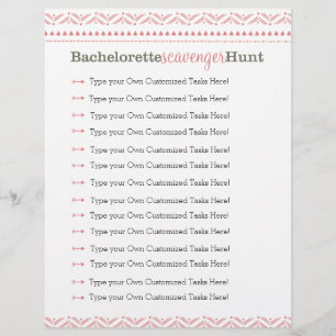 Papier Bachelorette chasse chasse chasse jeu Tribal rose
