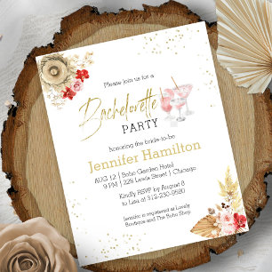 Papier Bachelorette Party Boho Cocktail budget Invitation