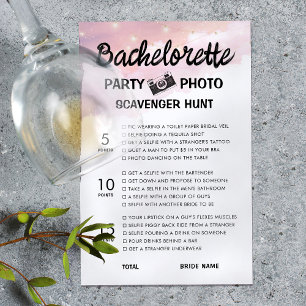 Papier Bachelorette Photo Scavenger Chasse Jeu