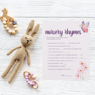Papier Baisers à papillon Baby Nursery Rhymes Jeu   Rose