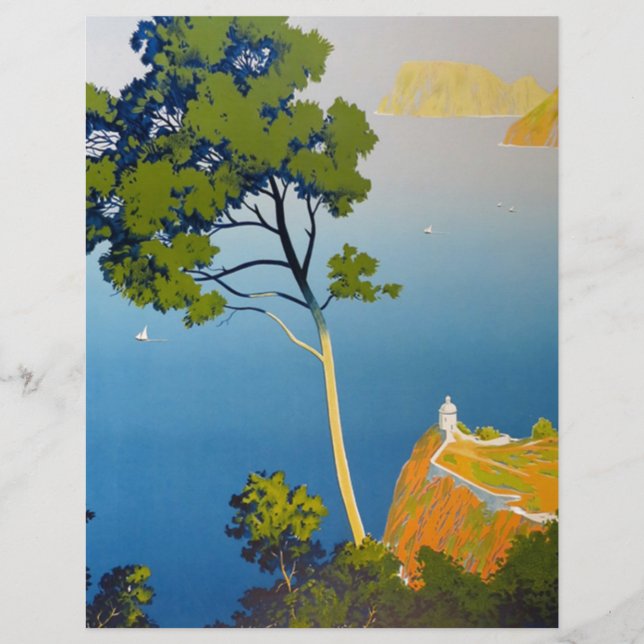 Papier Baléares Vintage Voyage en France (Devant)