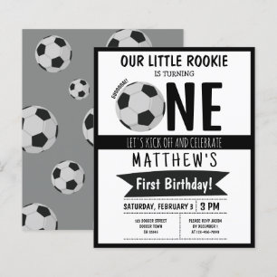Papier Ball de football mignon Ruban Budget 1er anniversa