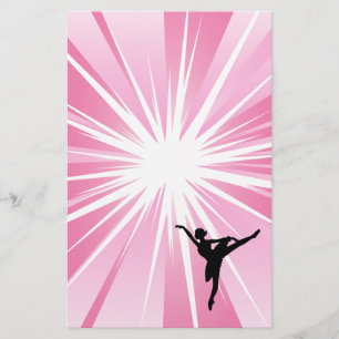 Papier Ballerina étoile rose