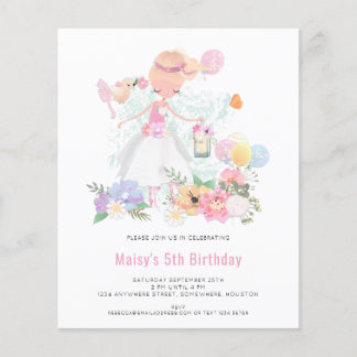 PAPIER | Ballerina Pink Girl 5. Geburtstag Einladu