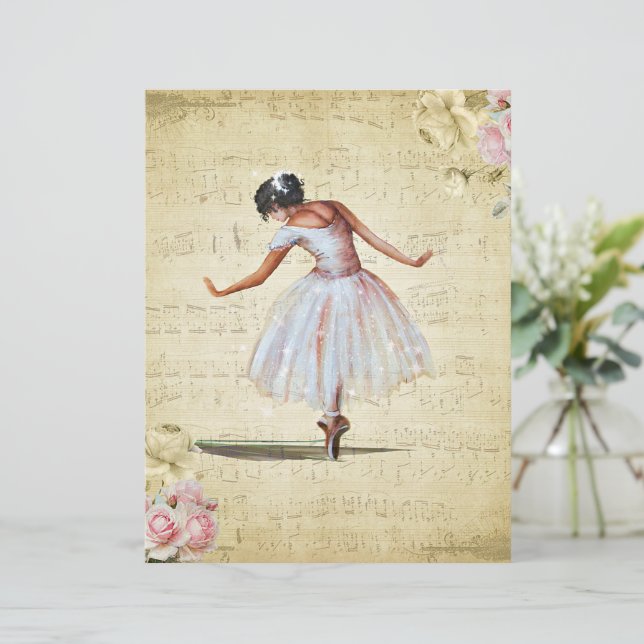 Papier ballerine vintage (Debout devant)