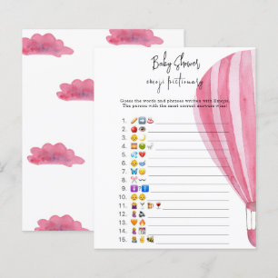 Papier Ballon à air chaud - baby shower de jeu photo Emoj
