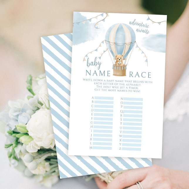 Papier Ballon à air chaud Teddy ours bébé garçon douche j (Créateur téléchargé)