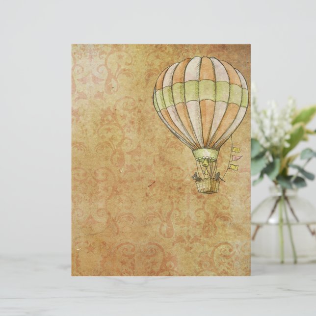 Papier Ballon de grunge vintage (Debout devant)