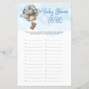 Papier Ballons bruns pour bébé garçon mignon Baby shower