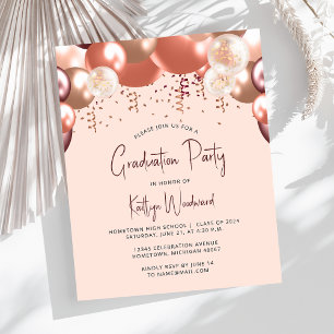 Papier Ballons de Bourgogne rose Gold