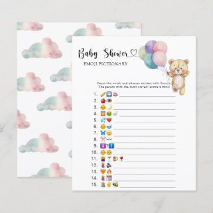 Papier Ballons d'ours en peluche - jeu d'émoticônes