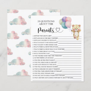 Papier Ballons d'ours en peluche - jeux sur les parents