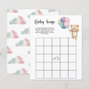 Papier Ballons en forme d'ours en peluche - Jeu de bingo