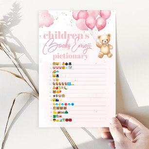 Papier Ballons portent enfants livres émoji pictionary