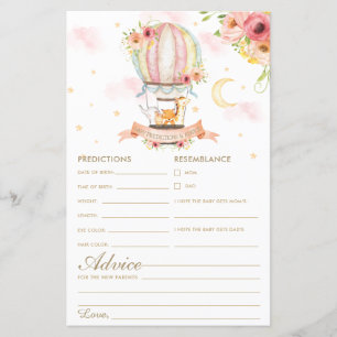 Papier Balloon à air chaud Animaux prédictions et conseil