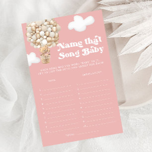 Papier Balloon Ours Teddy Qui Chante Girl Baby shower Jeu