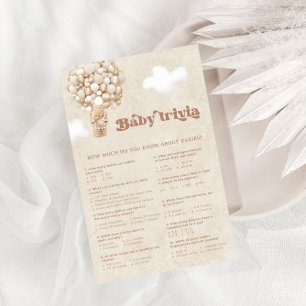 Papier Balloons Ours Brown Genre Neutre Trivia Jeu