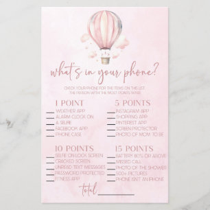 Papier Ballotte à air chaud dans votre jeu de Baby shower