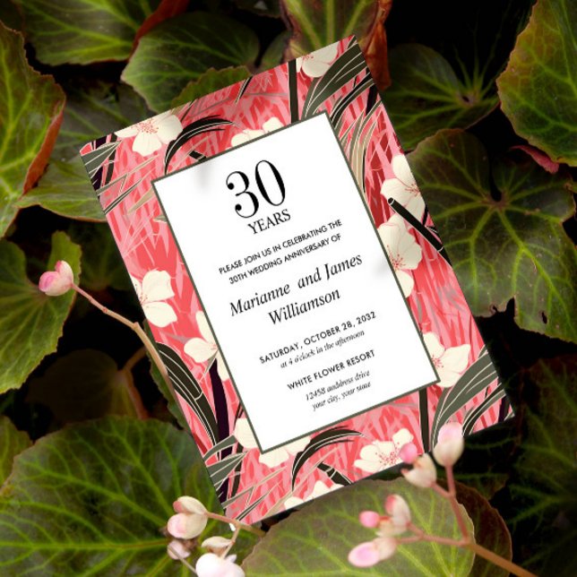 Papier Bambou oriental Fleur japonaise 30ème anniversaire (Créateur téléchargé)