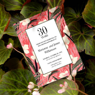 Papier Bambou oriental Fleur japonaise 30ème anniversaire