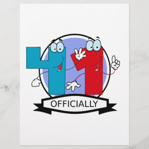 Papier Bannière d'anniversaire officielle 41